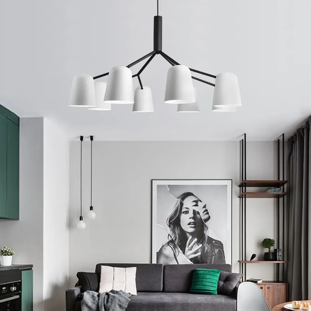 Фото 10 Люстра подвесная Imperiumloft Skym Impr_102056-26 8 ламп 16 м² цвет белый/черный Фото 10 Люстра подвесная Imperiumloft Skym Impr_102056-26 8 ламп 16 м² цвет белый/черный