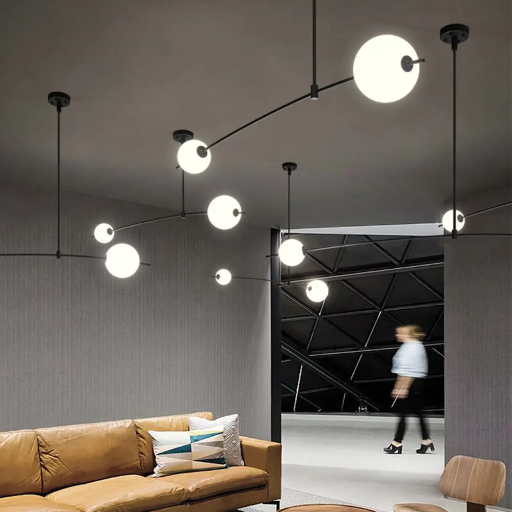 Фото 2 Люстра подвесная Imperiumloft Freer s Impr_140715-26 2 лампы 3 м² цвет белый/черный