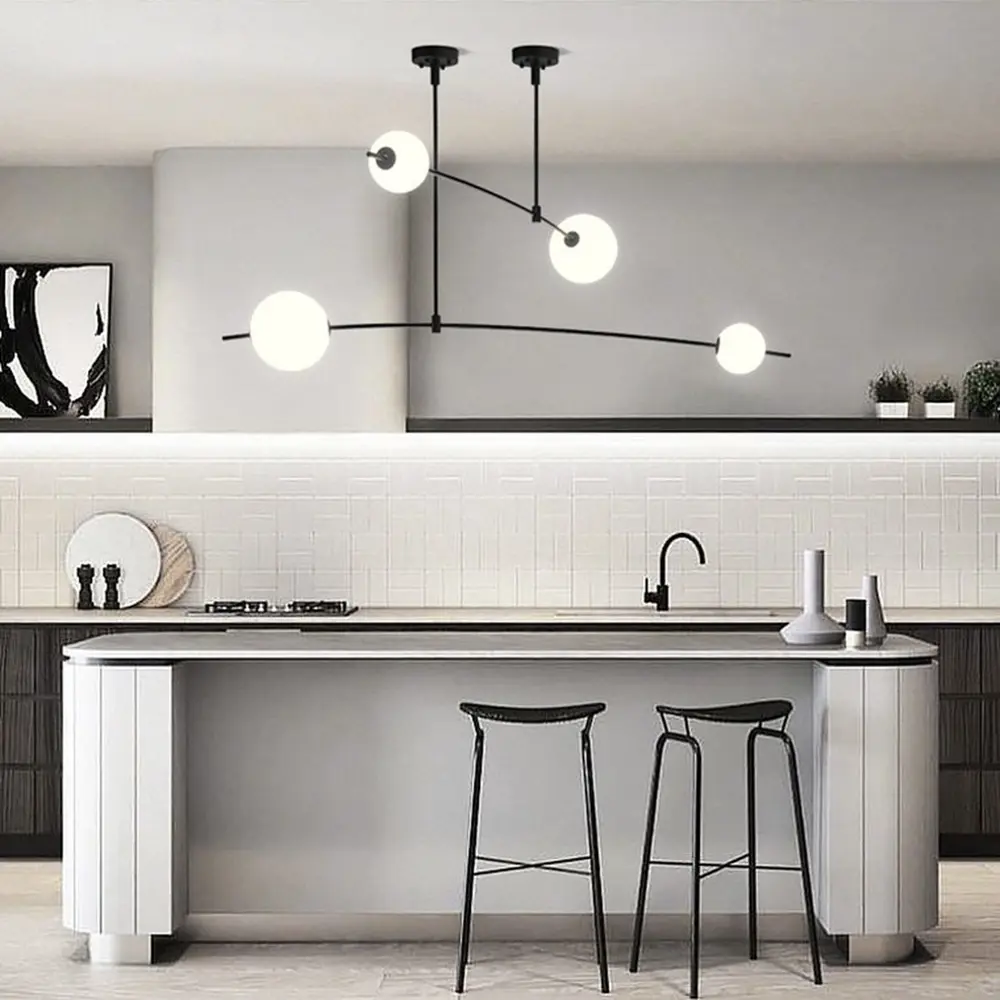 Фото 5 Люстра подвесная Imperiumloft Freer s Impr_140715-26 2 лампы 3 м² цвет белый/черный