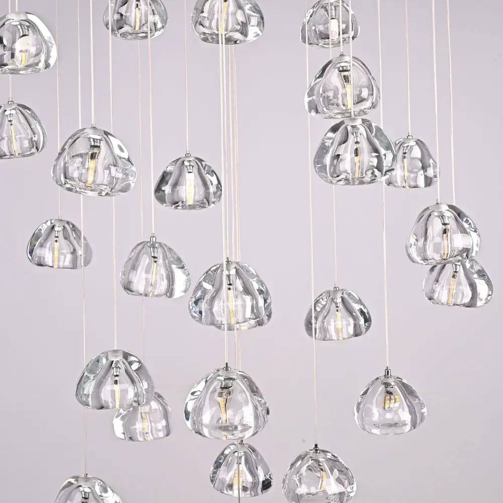 Фото 6 Люстра подвесная Imperiumloft Meteora Impr_178392-26 26 ламп 40 м² цвет хром, прозрачный Фото 6 Люстра подвесная Imperiumloft Meteora Impr_178392-26 26 ламп 40 м² цвет хром, прозрачный
