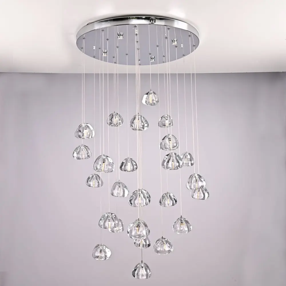 Фото 5 Люстра подвесная Imperiumloft Meteora Impr_178392-26 26 ламп 40 м² цвет хром, прозрачный Фото 5 Люстра подвесная Imperiumloft Meteora Impr_178392-26 26 ламп 40 м² цвет хром, прозрачный