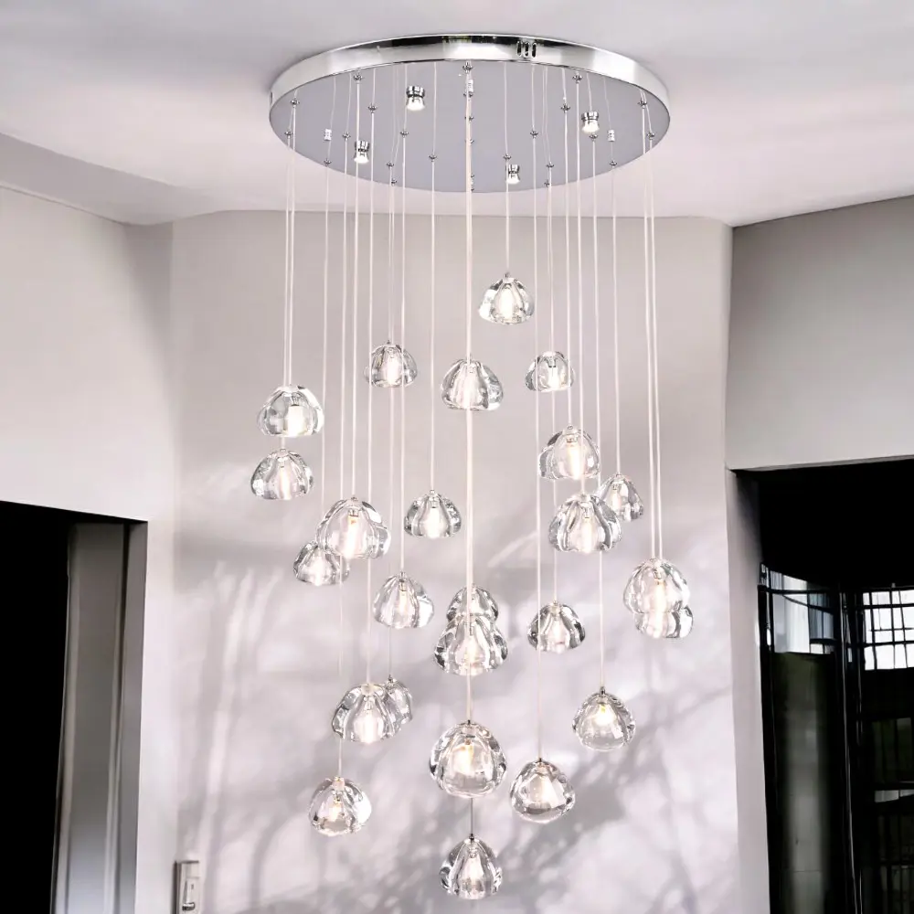 Фото 7 Люстра подвесная Imperiumloft Meteora Impr_178392-26 26 ламп 40 м² цвет хром, прозрачный Фото 7 Люстра подвесная Imperiumloft Meteora Impr_178392-26 26 ламп 40 м² цвет хром, прозрачный