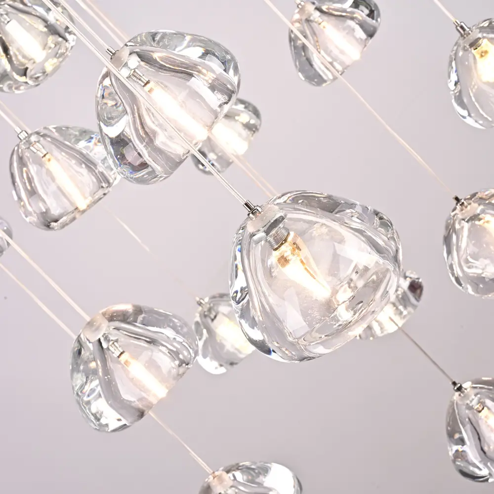 Фото 10 Люстра подвесная Imperiumloft Meteora Impr_178392-26 26 ламп 40 м² цвет хром, прозрачный Фото 10 Люстра подвесная Imperiumloft Meteora Impr_178392-26 26 ламп 40 м² цвет хром, прозрачный