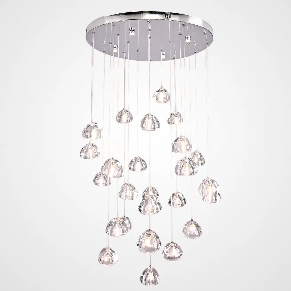 Фото Люстра подвесная Imperiumloft Meteora Impr_178392-26 26 ламп 40 м² цвет хром, прозрачный Фото Люстра подвесная Imperiumloft Meteora Impr_178392-26 26 ламп 40 м² цвет хром, прозрачный