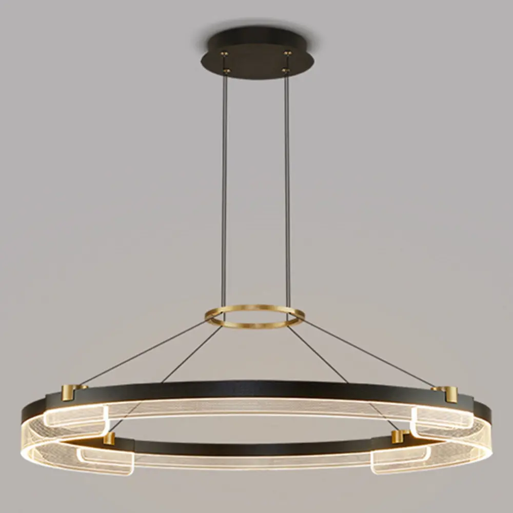 Фото 12 Люстра подвесная светодиодная Imperiumloft Marga 219716-23 55 м² белый свет цвет прозрачный/черный/латунь