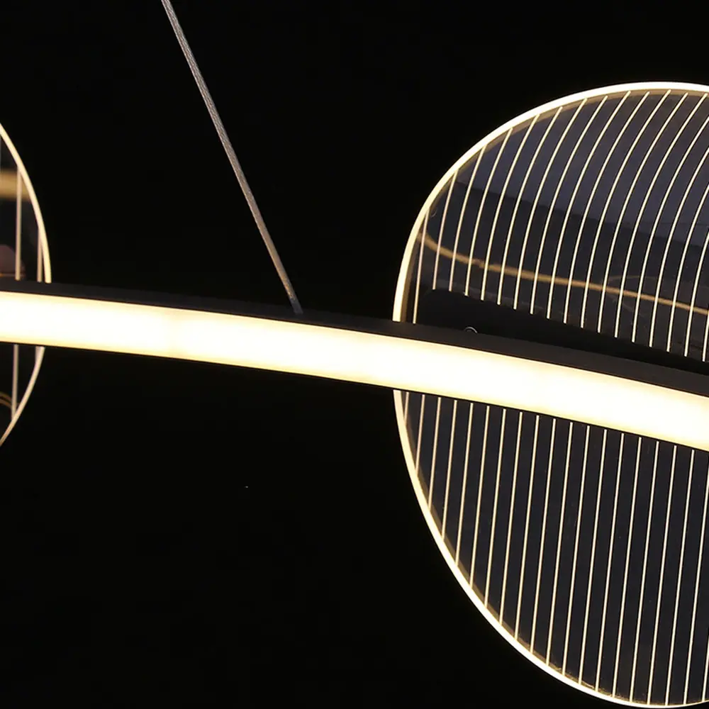 Фото 9 Люстра подвесная светодиодная Imperiumloft Helse 220005-23 7 м² белый свет цвет прозрачный, черный