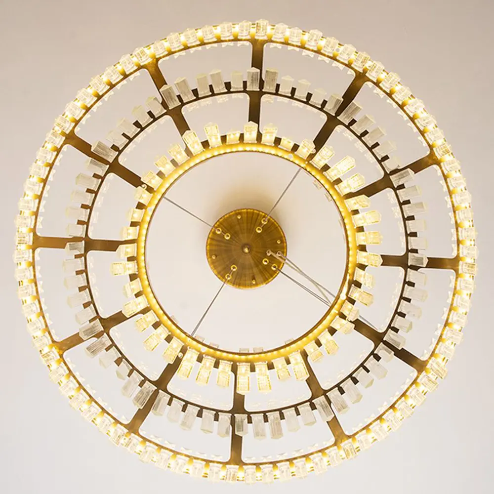 Фото 2 Люстра подвесная светодиодная Imperiumloft Voyage 220061-23 10 м² белый свет цвет прозрачный/латунь