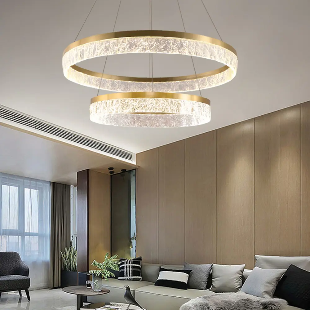 Фото 10 Люстра подвесная светодиодная Imperiumloft Sabina 220100-23 8 м² белый свет цвет прозрачный, латунь