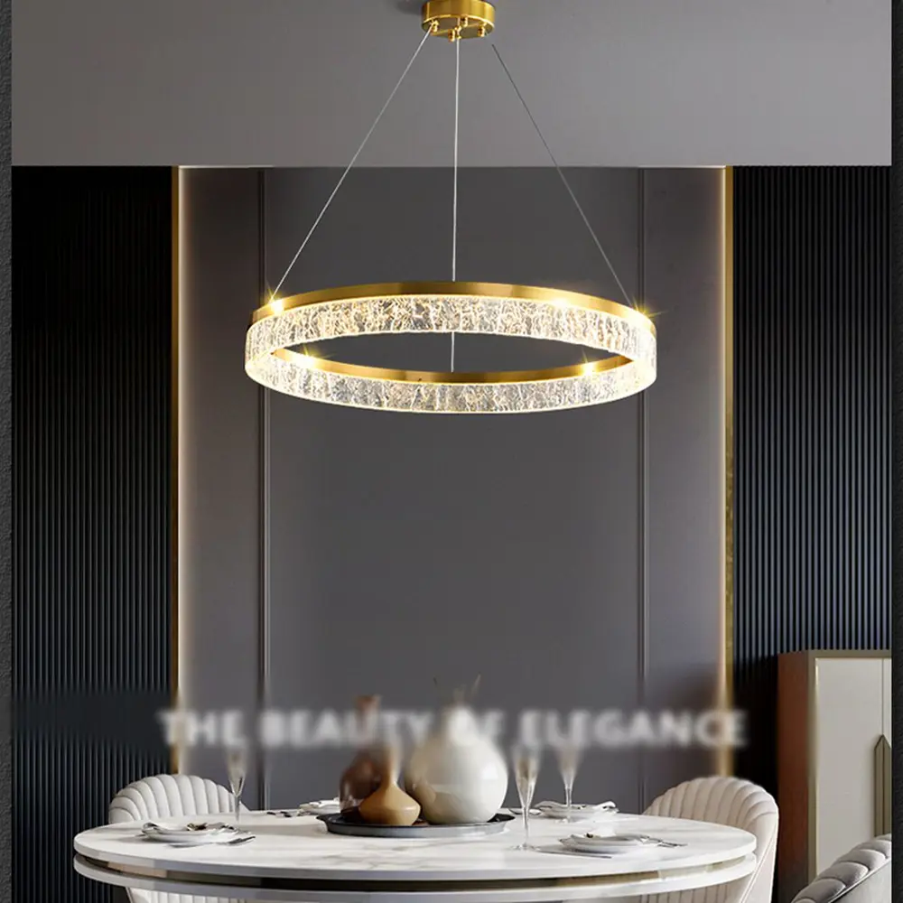 Фото 4 Люстра подвесная светодиодная Imperiumloft Sabina 220100-23 8 м² белый свет цвет прозрачный, латунь