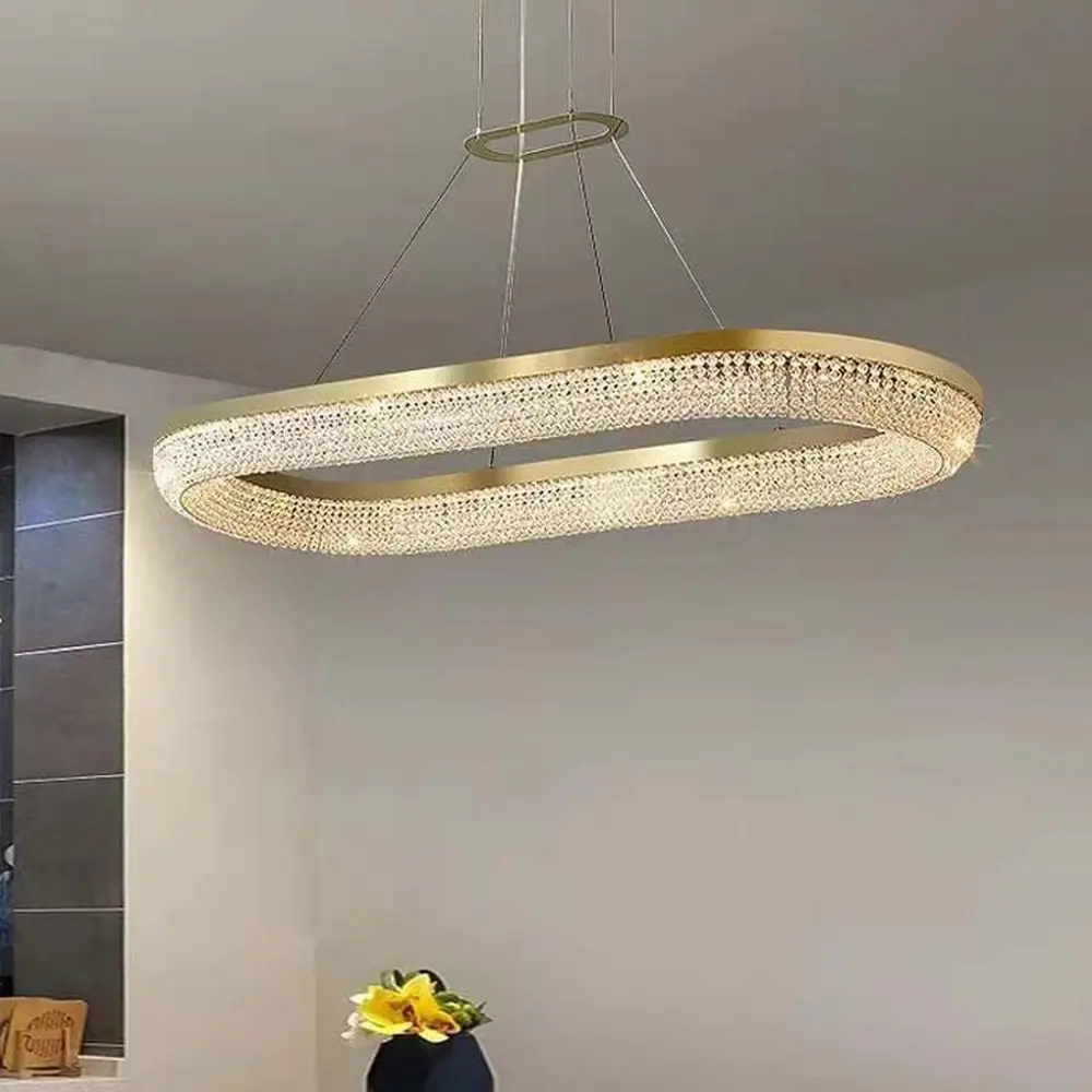 Фото 3 Люстра подвесная светодиодная Imperiumloft Carmen 220465-23 15 м² белый свет цвет прозрачный, латунь