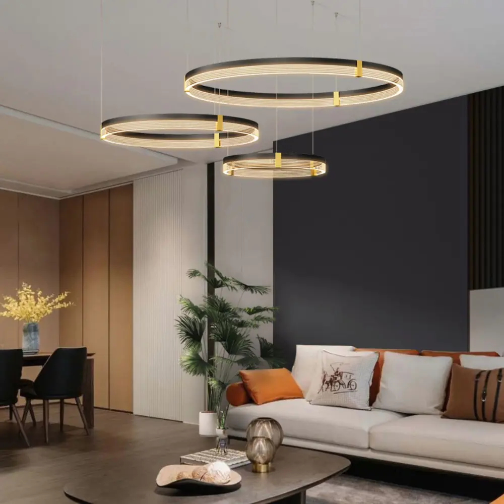 Фото 6 Люстра подвесная светодиодная Imperiumloft Almer combo 231653-23 28 м² белый свет цвет прозрачный, черный, латунь