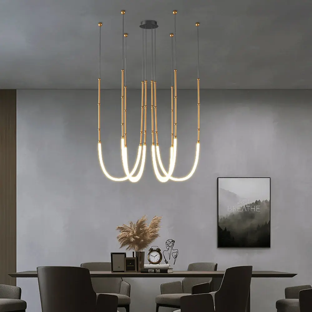 Фото 6 Люстра подвесная светодиодная Imperiumloft Alrik 232896-23 15 м² белый свет цвет белый/латунь Фото 6 Люстра подвесная светодиодная Imperiumloft Alrik 232896-23 15 м² белый свет цвет белый/латунь