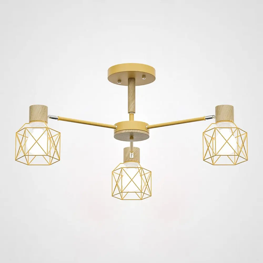 Фото Люстра потолочная Imperiumloft Corf yellow Impr_189494-26 3 лампы 9 м² цвет желтый Фото Люстра потолочная Imperiumloft Corf yellow Impr_189494-26 3 лампы 9 м² цвет желтый