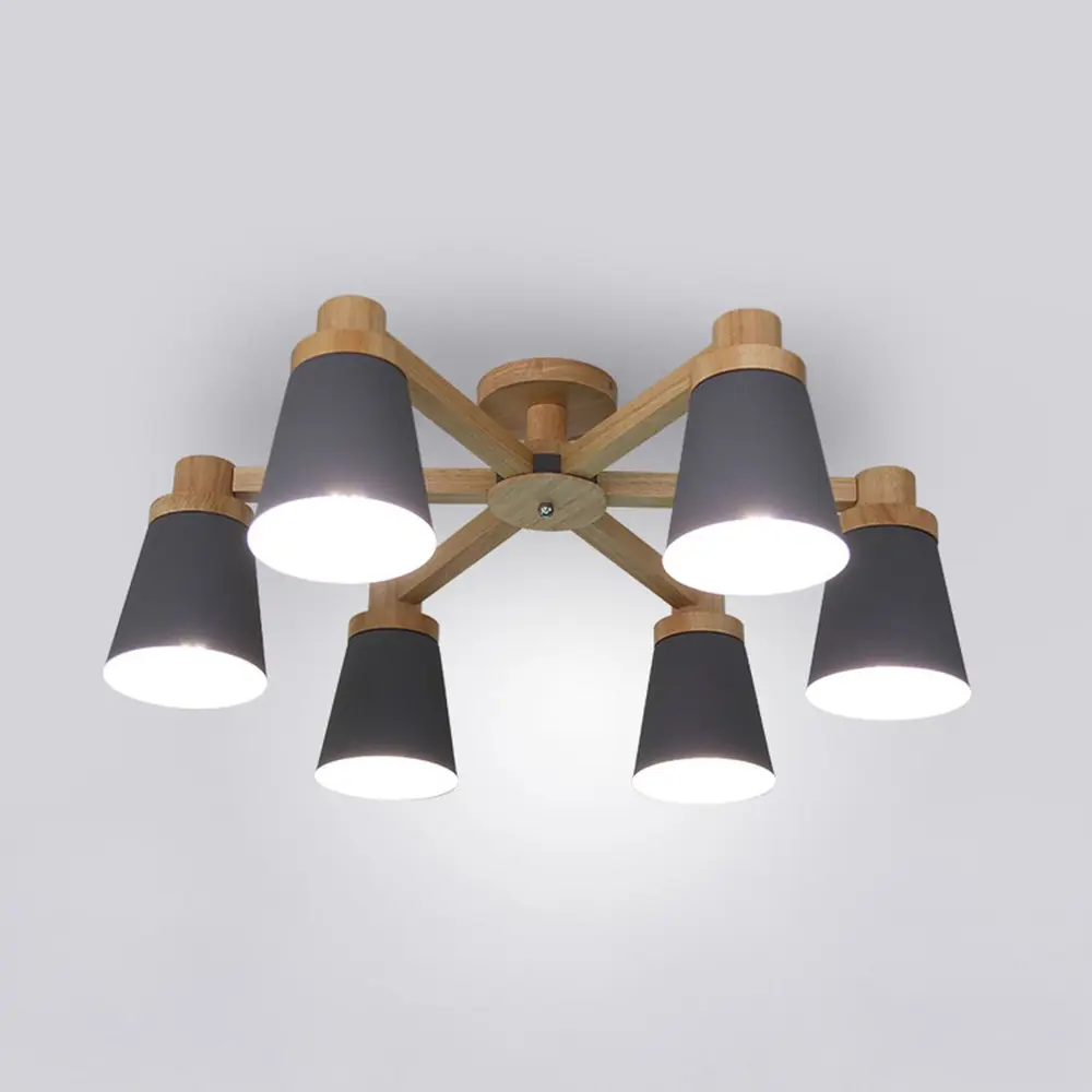 Фото 4 Люстра потолочная Imperiumloft Prop grey Impr_191988-23 3 ламп 6 м² цвет серый, коричневый