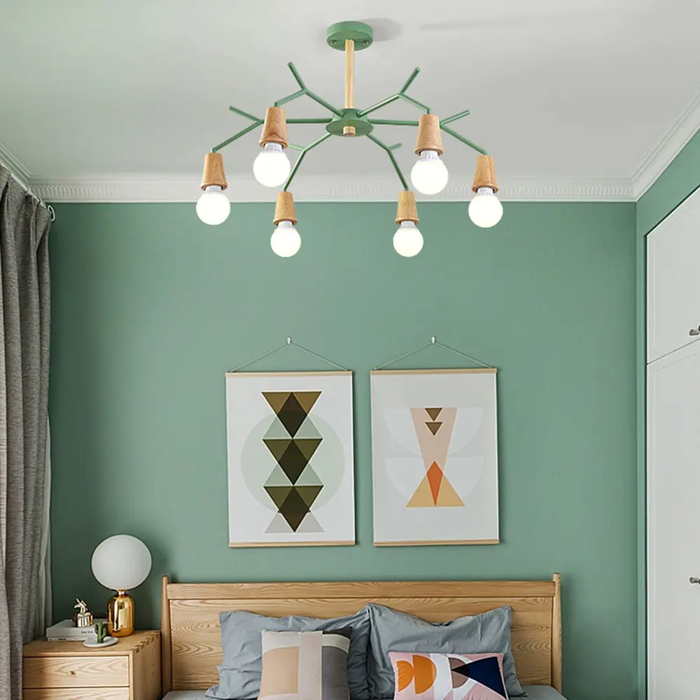 Фото 6 Люстра потолочная Imperiumloft Les color Impr_220510-23 8 ламп 24 м² цвет синий, коричневый Фото 6 Люстра потолочная Imperiumloft Les color Impr_220510-23 8 ламп 24 м² цвет синий, коричневый