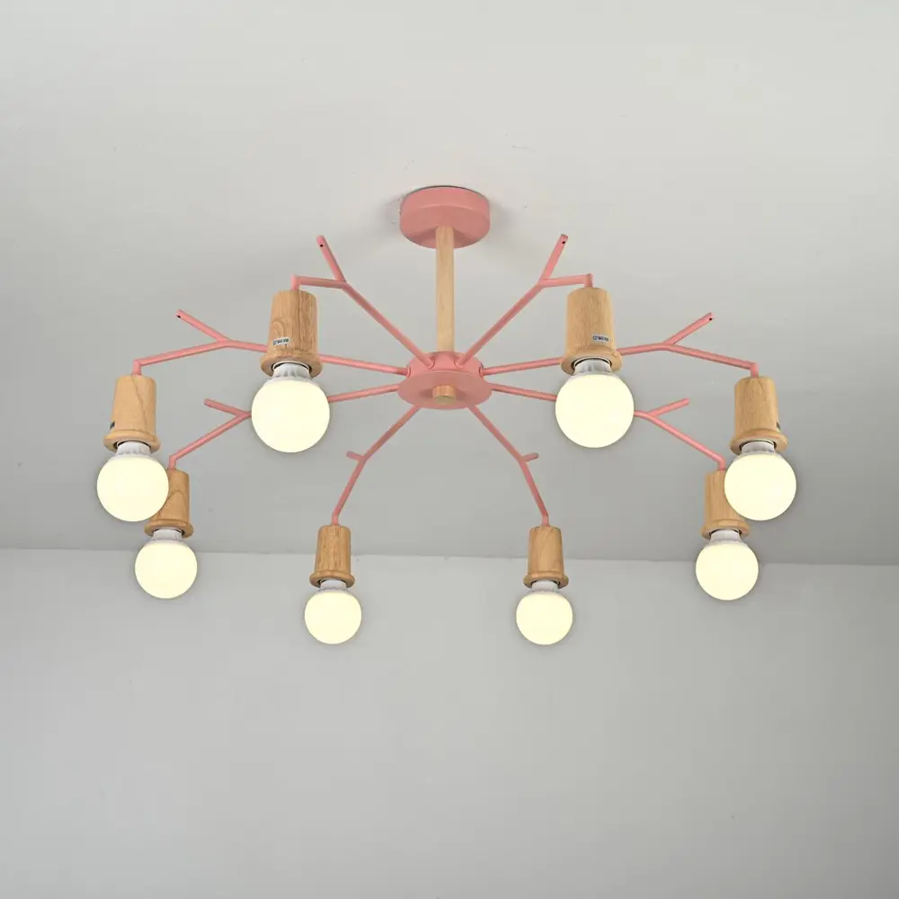 Фото 4 Люстра потолочная Imperiumloft Les color Impr_220513-23 8 ламп 24 м² цвет коричневый, розовый Фото 4 Люстра потолочная Imperiumloft Les color Impr_220513-23 8 ламп 24 м² цвет коричневый, розовый