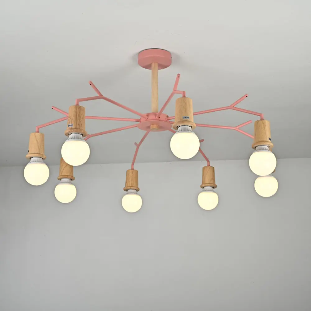 Фото 8 Люстра потолочная Imperiumloft Les color Impr_220513-23 8 ламп 24 м² цвет коричневый, розовый Фото 8 Люстра потолочная Imperiumloft Les color Impr_220513-23 8 ламп 24 м² цвет коричневый, розовый