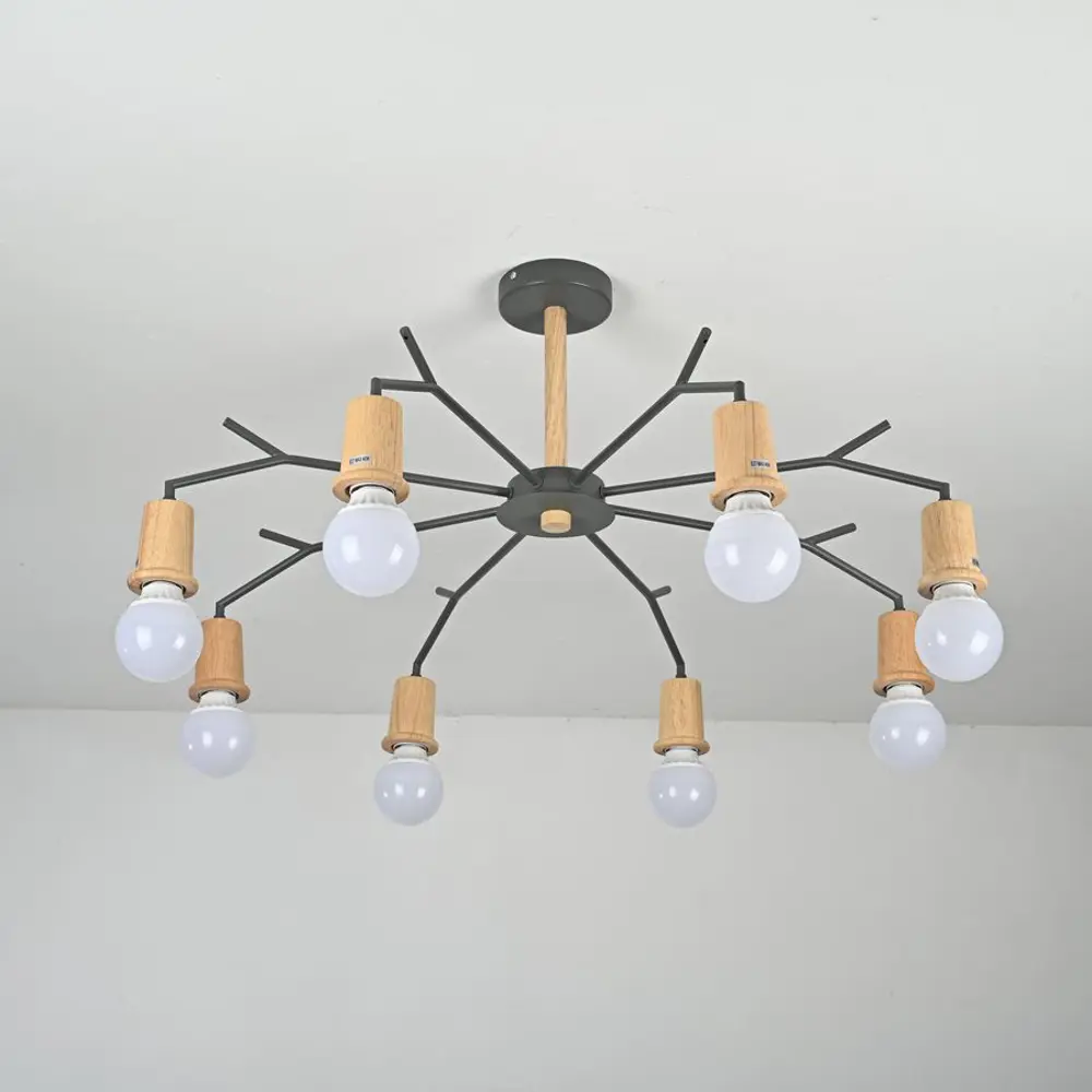 Фото 3 Люстра потолочная Imperiumloft Les color Impr_220516-23 8 ламп 24 м² цвет серый/коричневый Фото 3 Люстра потолочная Imperiumloft Les color Impr_220516-23 8 ламп 24 м² цвет серый/коричневый