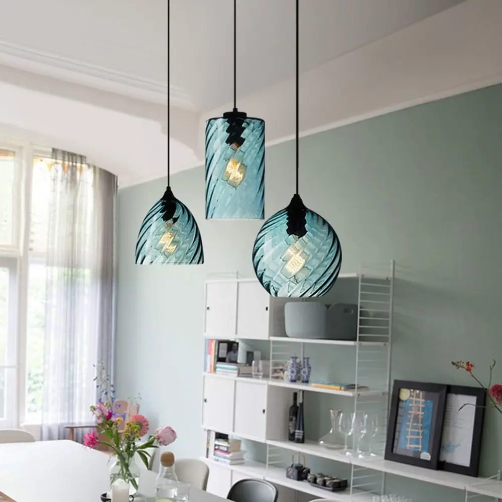 Фото 14 Светильник подвесной Imperiumloft Cl rib c Impr_219460-26 1 лампа 3 м² цвет голубой/черный Фото 14 Светильник подвесной Imperiumloft Cl rib c Impr_219460-26 1 лампа 3 м² цвет голубой/черный