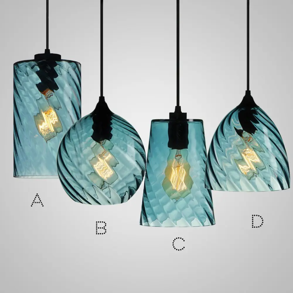 Фото 8 Светильник подвесной Imperiumloft Cl rib c Impr_219460-26 1 лампа 3 м² цвет голубой/черный Фото 8 Светильник подвесной Imperiumloft Cl rib c Impr_219460-26 1 лампа 3 м² цвет голубой/черный