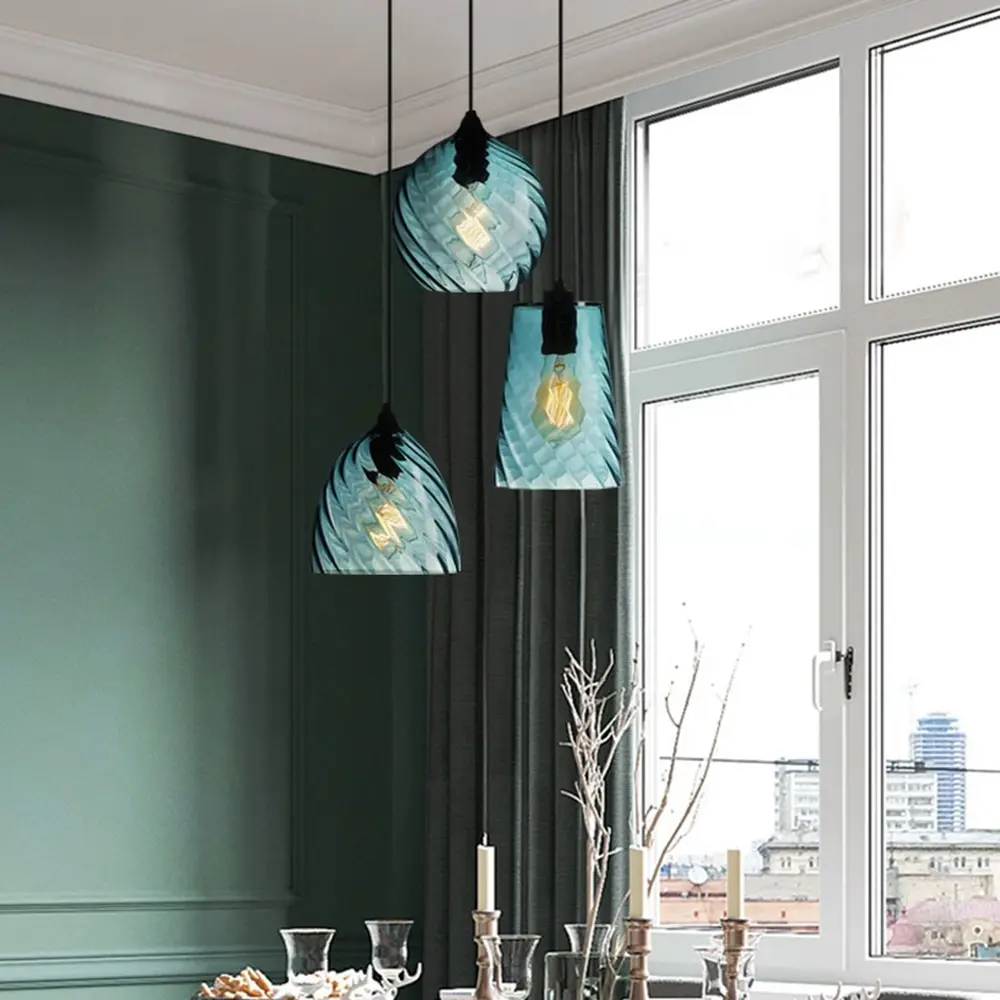 Фото 17 Светильник подвесной Imperiumloft Cl rib d Impr_219461-26 1 лампа 3 м² цвет голубой/черный Фото 17 Светильник подвесной Imperiumloft Cl rib d Impr_219461-26 1 лампа 3 м² цвет голубой/черный