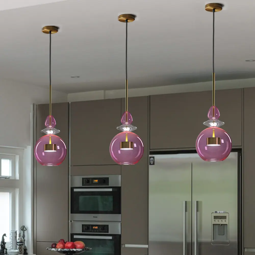Фото 11 Светильник подвесной Imperiumloft Candy01 Impr_240232-26 1 лампа 3 м² цвет прозрачный/розовый/черный