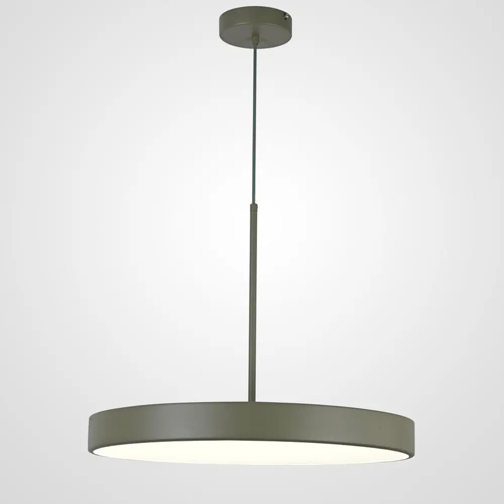 Фото Светильник подвесной светодиодный Imperiumloft Turna one khaki by imperiumloft Impr_183486-26 12 м² белый свет цвет белый/хаки Фото Светильник подвесной светодиодный Imperiumloft Turna one khaki by imperiumloft Impr_183486-26 12 м² белый свет цвет белый/хаки