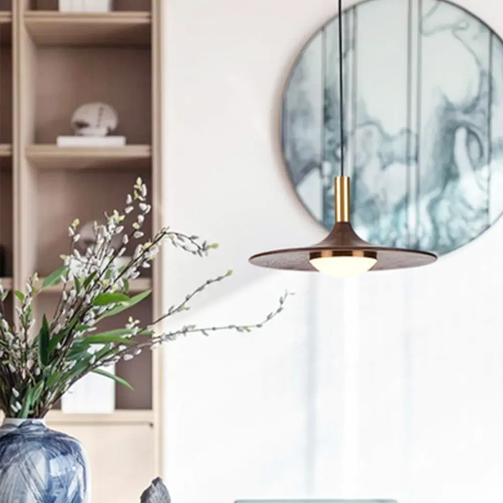 Фото 11 Светильник подвесной светодиодный Imperiumloft Thea Impr_189875-23 3 м² теплый белый свет цвет золотой/орех Фото 11 Светильник подвесной светодиодный Imperiumloft Thea Impr_189875-23 3 м² теплый белый свет цвет золотой/орех