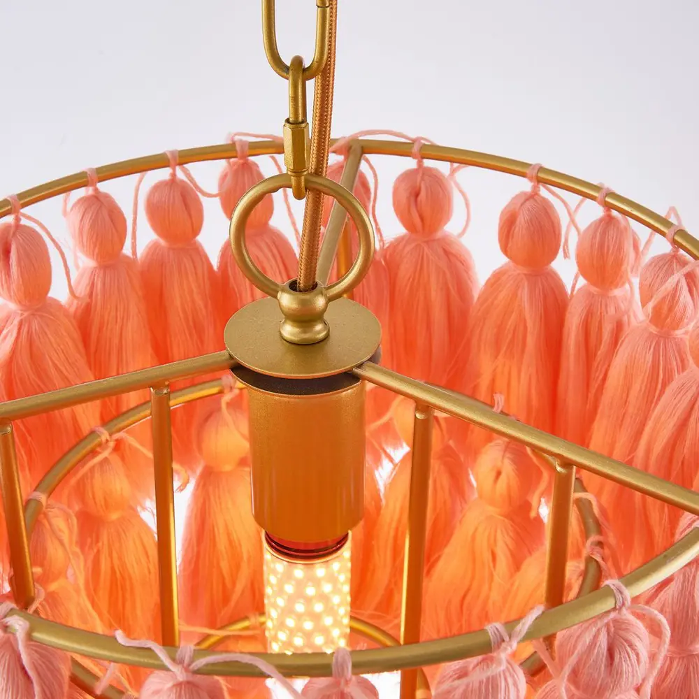 Фото 4 Светильник подвесной Imperiumloft Tassel Impr_181897-26 1 лампа 6 м² цвет карамель/латунь Фото 4 Светильник подвесной Imperiumloft Tassel Impr_181897-26 1 лампа 6 м² цвет карамель/латунь