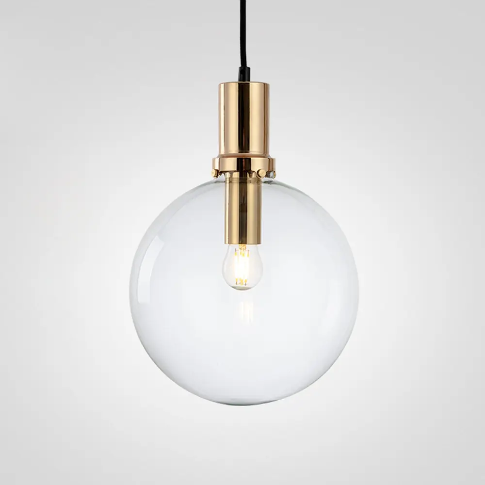 Фото 6 Светильник подвесной Imperiumloft Penball gold Impr_101900-26 1 лампа 3 м² цвет прозрачный/золотой Фото 6 Светильник подвесной Imperiumloft Penball gold Impr_101900-26 1 лампа 3 м² цвет прозрачный/золотой