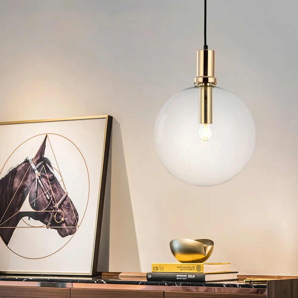 Фото 16 Светильник подвесной Imperiumloft Penball gold Impr_101900-26 1 лампа 3 м² цвет прозрачный/золотой Фото 16 Светильник подвесной Imperiumloft Penball gold Impr_101900-26 1 лампа 3 м² цвет прозрачный/золотой