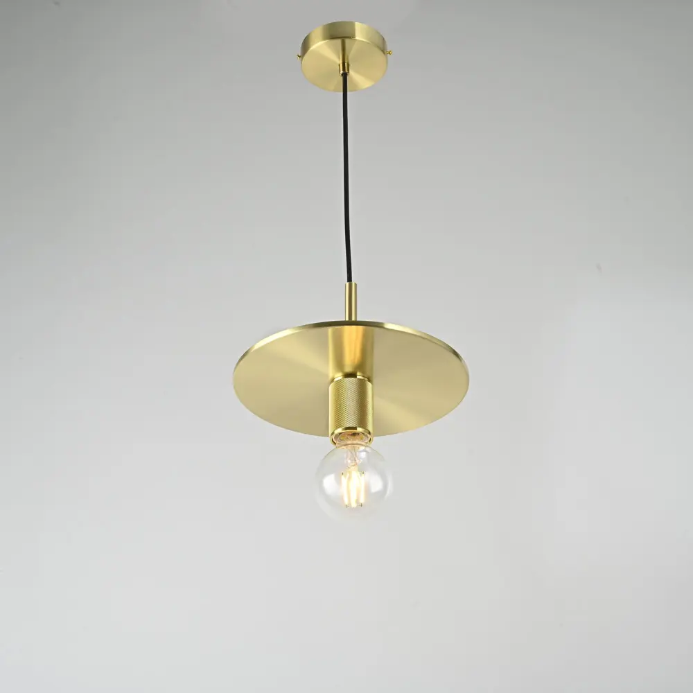 Фото 9 Светильник подвесной Imperiumloft Rh utilitaire disk shade pendant Impr_123643-22 1 лампа 3 м² цвет латунь