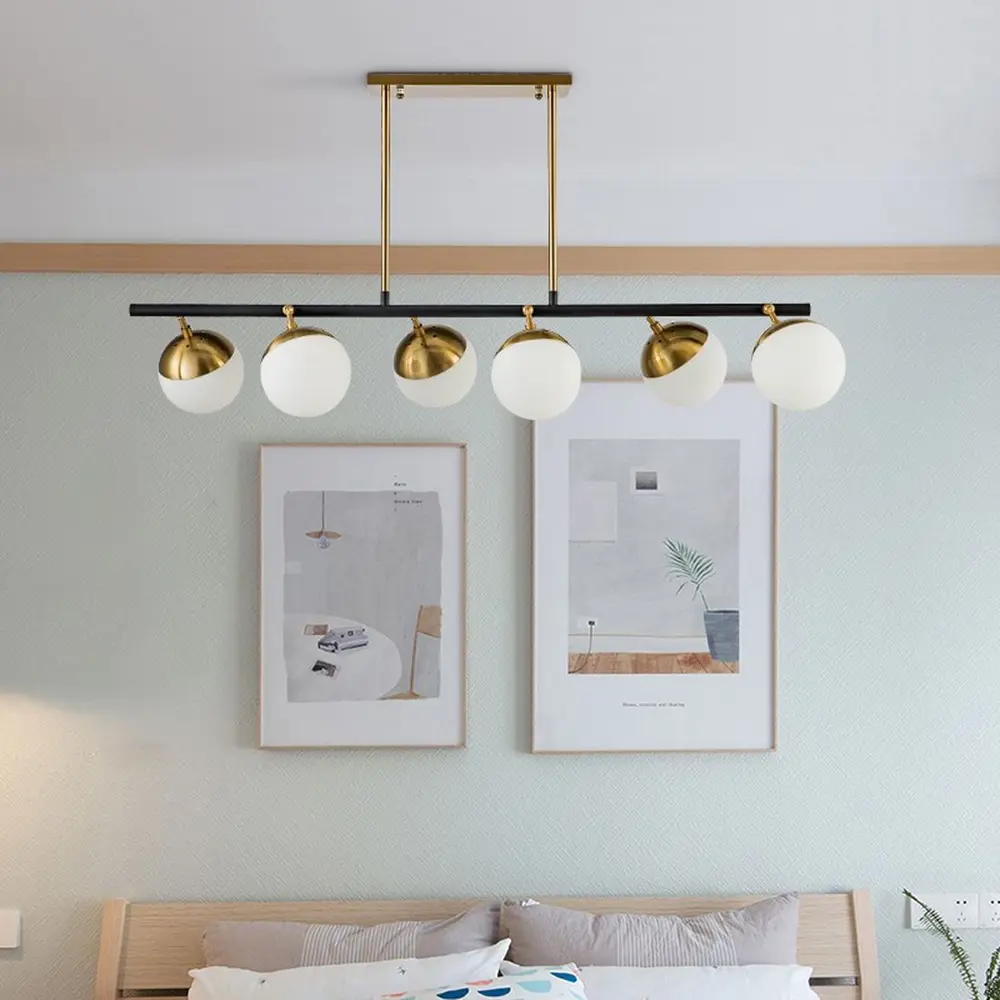 Фото 5 Светильник подвесной Imperiumloft Anvik Impr_140520-26 6 ламп 12 м² цвет белый/золотой