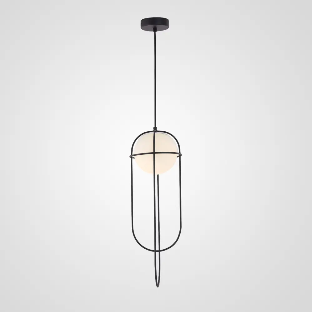 Фото Светильник подвесной Imperiumloft Ascent Impr_140535-26 1 лампа 3 м² цвет белый/черный Фото Светильник подвесной Imperiumloft Ascent Impr_140535-26 1 лампа 3 м² цвет белый/черный