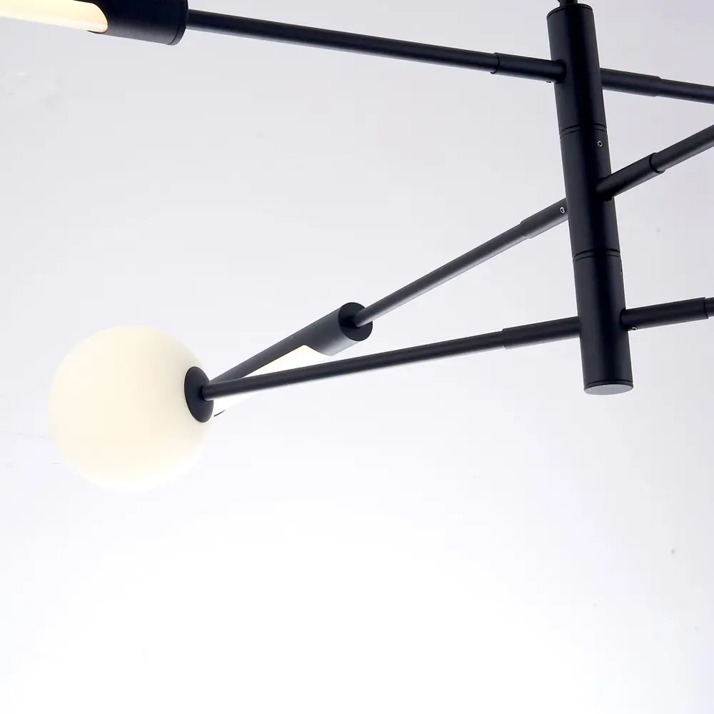 Фото 4 Светильник подвесной Imperiumloft Runna Impr_140975-26 6 ламп 18 м² цвет белый/черный Фото 4 Светильник подвесной Imperiumloft Runna Impr_140975-26 6 ламп 18 м² цвет белый/черный