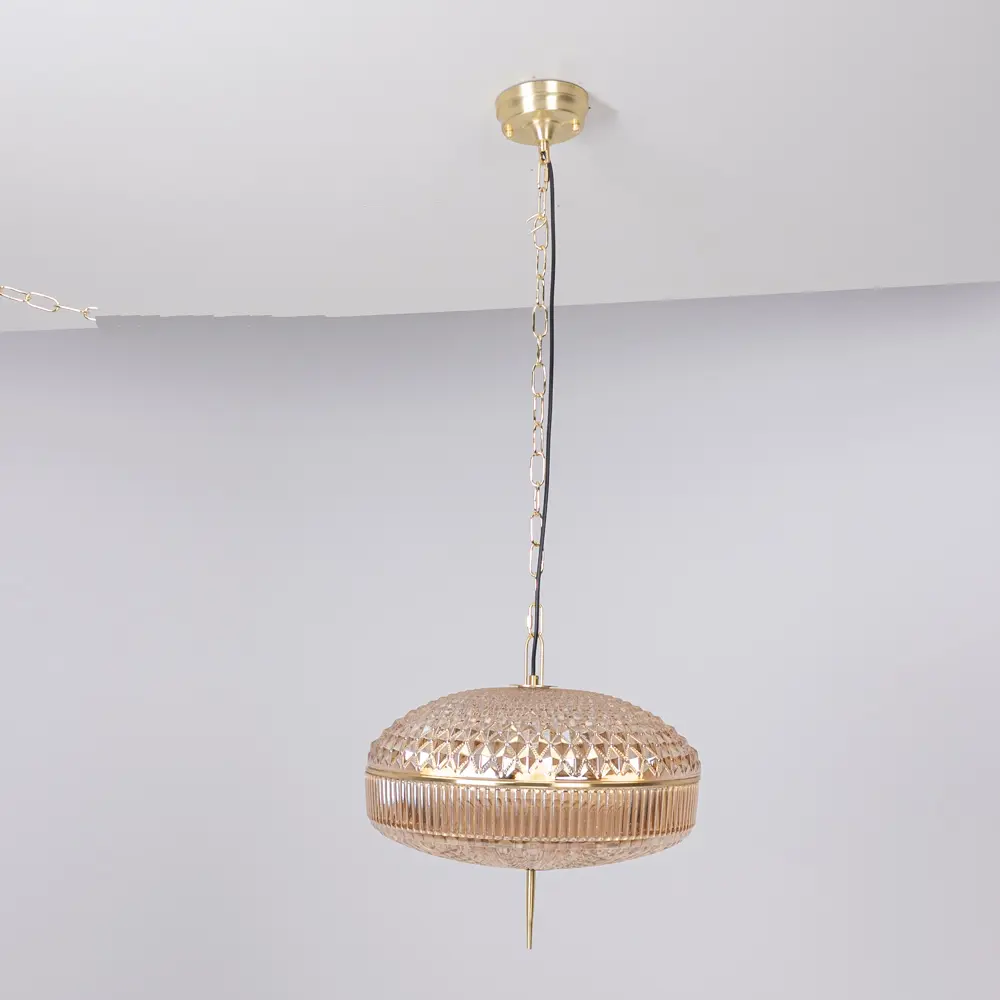 Фото 8 Светильник подвесной Imperiumloft Ample01 Impr_167806-26 6 ламп 18 м² цвет прозрачный/золотой/янтарный