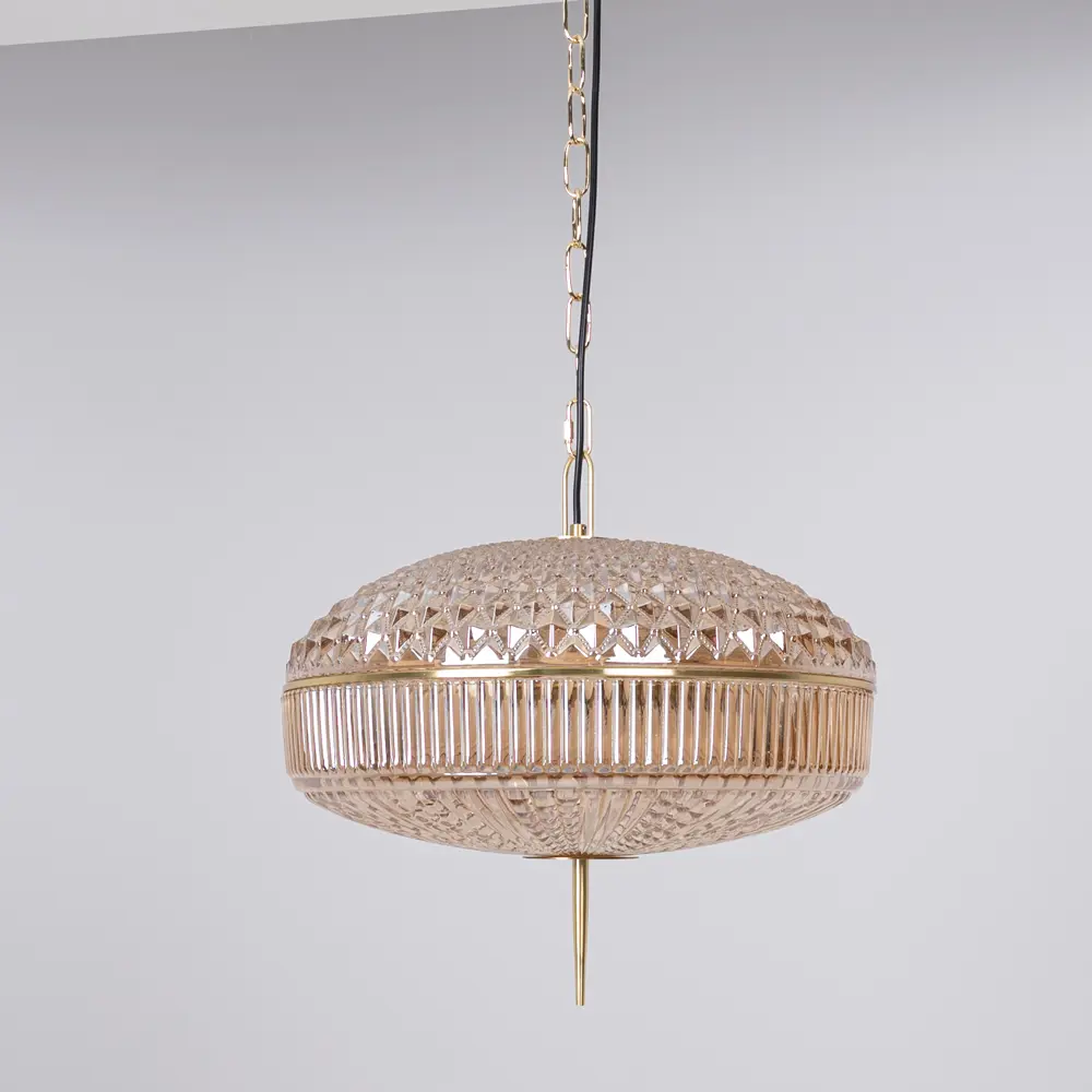 Фото 9 Светильник подвесной Imperiumloft Ample01 Impr_167806-26 6 ламп 18 м² цвет прозрачный/золотой/янтарный