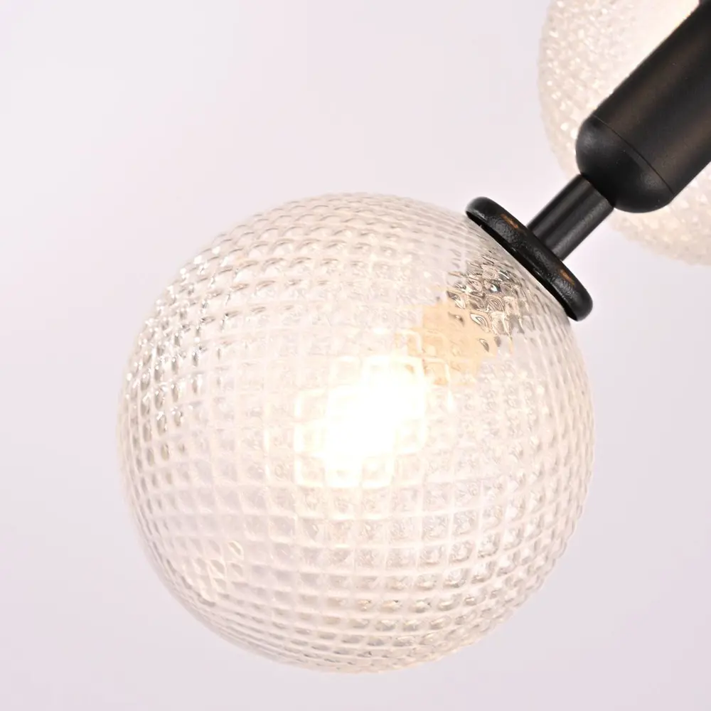 Фото 5 Светильник подвесной Imperiumloft Raffin01 Impr_177908-26 4 лампы 8 м² цвет прозрачный/черный Фото 5 Светильник подвесной Imperiumloft Raffin01 Impr_177908-26 4 лампы 8 м² цвет прозрачный/черный