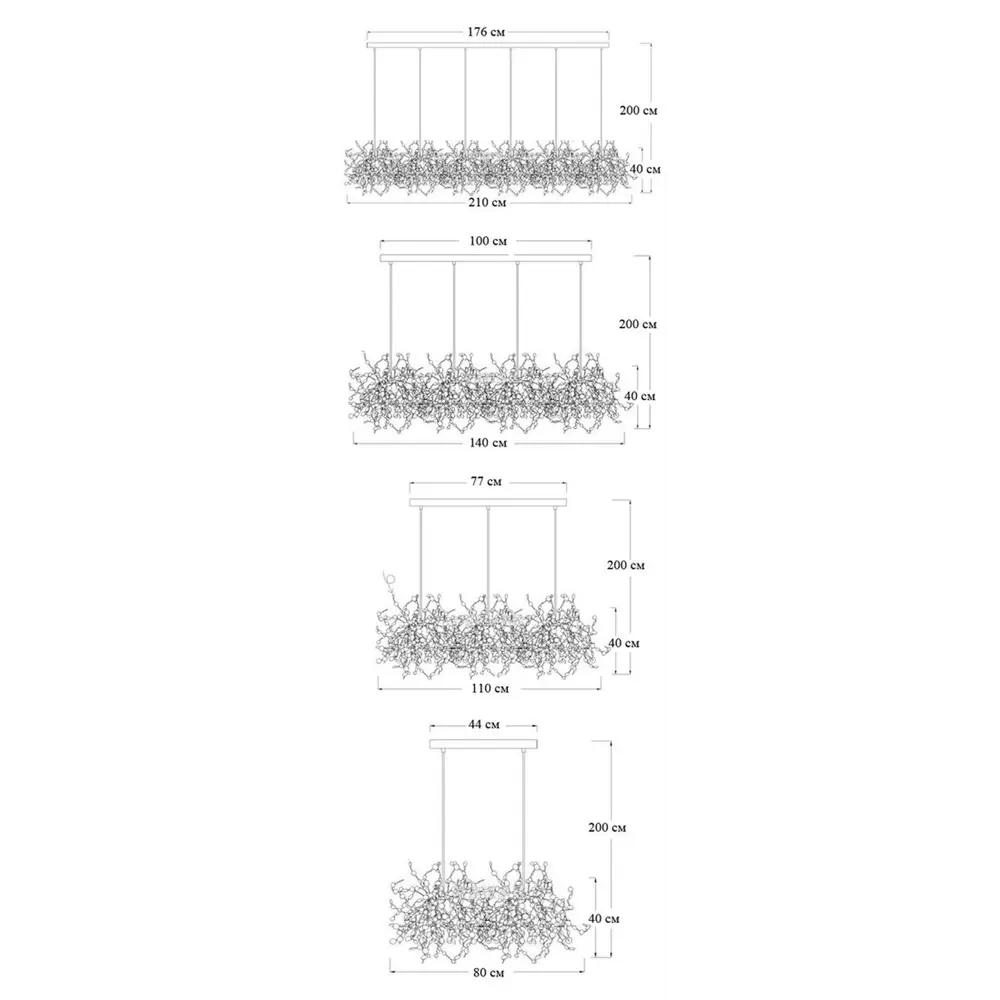 Фото 4 Светильник подвесной Imperiumloft Tezani argent Impr_177954-22 18 ламп 36 м² цвет хром Фото 4 Светильник подвесной Imperiumloft Tezani argent Impr_177954-22 18 ламп 36 м² цвет хром