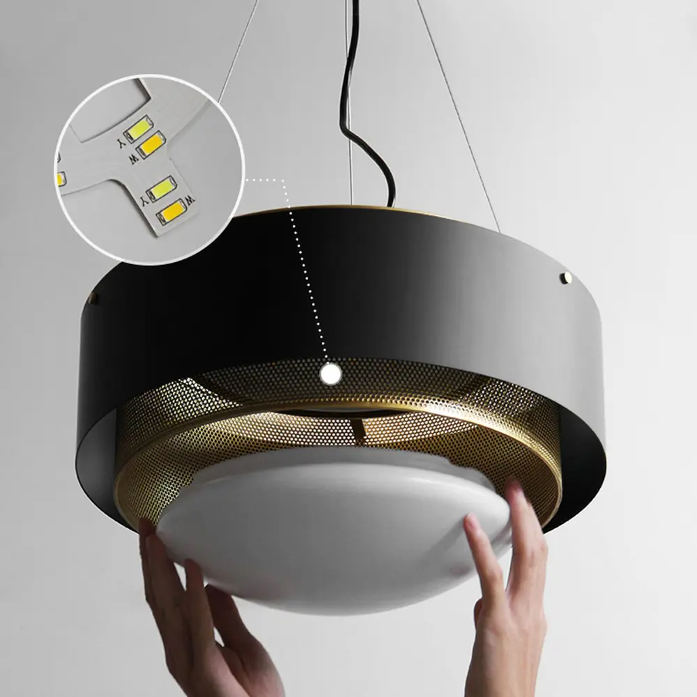 Фото 20 Светильник подвесной светодиодный Imperiumloft Casing 18 м² регулируемый белый свет цвет черный Фото 20 Светильник подвесной светодиодный Imperiumloft Casing 18 м² регулируемый белый свет цвет черный