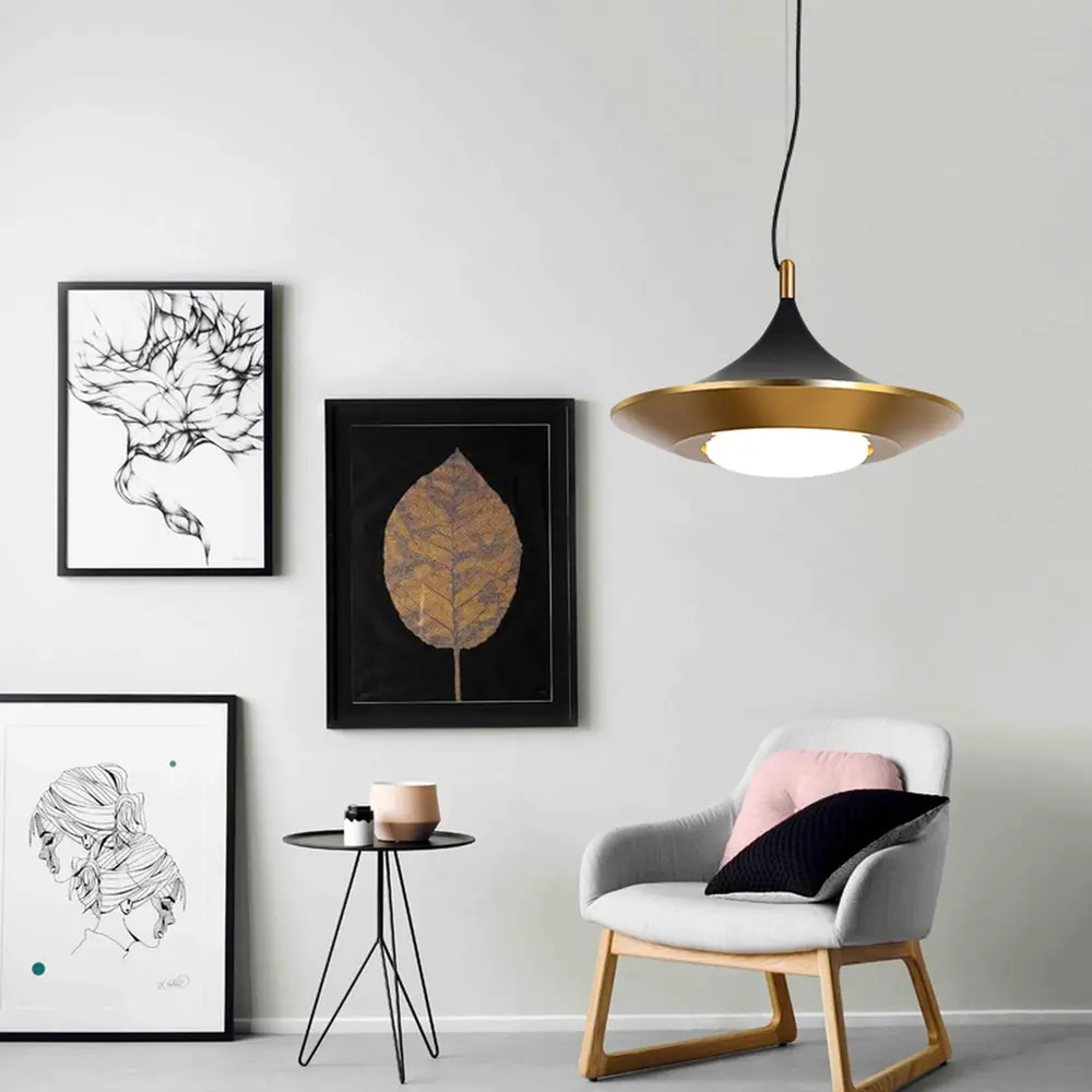 Фото 16 Светильник подвесной светодиодный Imperiumloft Rask Impr_151756-26 2 м² белый свет цвет белый/черный/латунь Фото 16 Светильник подвесной светодиодный Imperiumloft Rask Impr_151756-26 2 м² белый свет цвет белый/черный/латунь