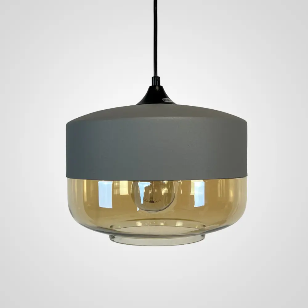 Фото 2 Светильник подвесной Imperiumloft Nord Impr_190503-26 1 лампа 4 м² цвет серый/янтарный Фото 2 Светильник подвесной Imperiumloft Nord Impr_190503-26 1 лампа 4 м² цвет серый/янтарный