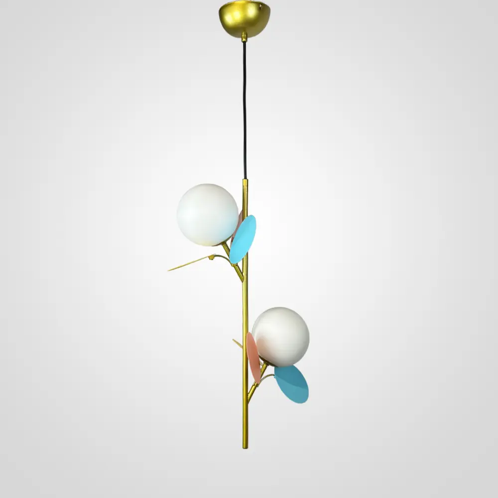 Фото Светильник подвесной Imperiumloft Matisse Impr_191916-26 2 лампы 4 м² цвет белый/разноцветный/латунь Фото Светильник подвесной Imperiumloft Matisse Impr_191916-26 2 лампы 4 м² цвет белый/разноцветный/латунь