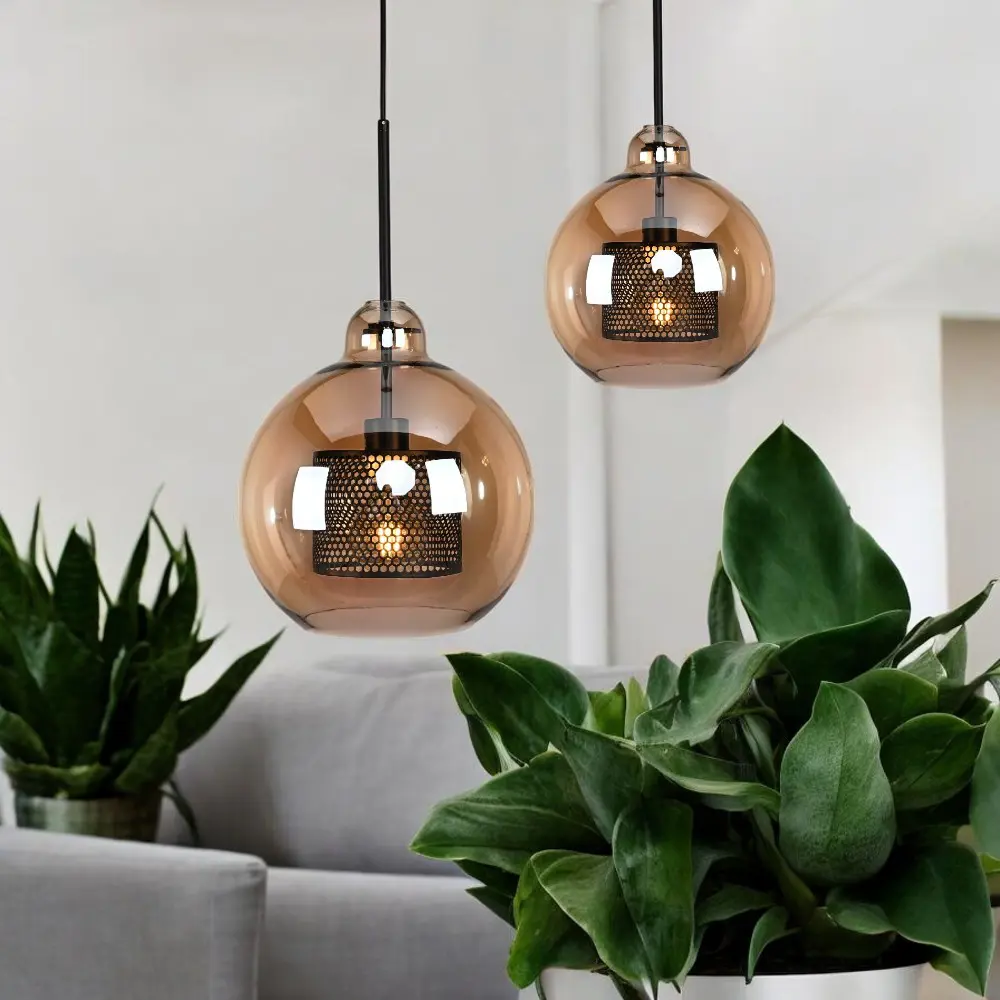 Фото 8 Светильник подвесной Imperiumloft Catch-amber Impr_200987-26 1 лампа 3 м² цвет черный/янтарный Фото 8 Светильник подвесной Imperiumloft Catch-amber Impr_200987-26 1 лампа 3 м² цвет черный/янтарный