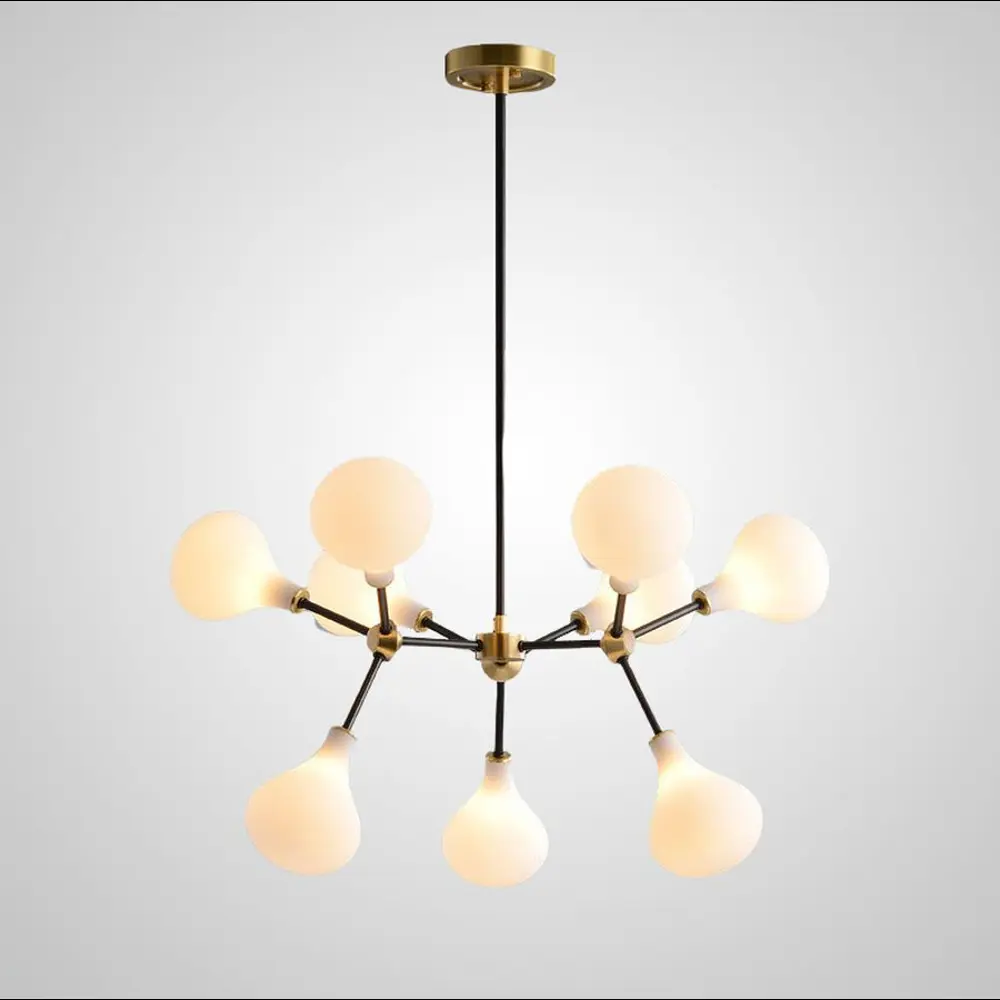 Фото 2 Люстра на штанге Imperiumloft Anker Impr_193418-23 12 ламп 24 м² цвет белый/черный/латунь