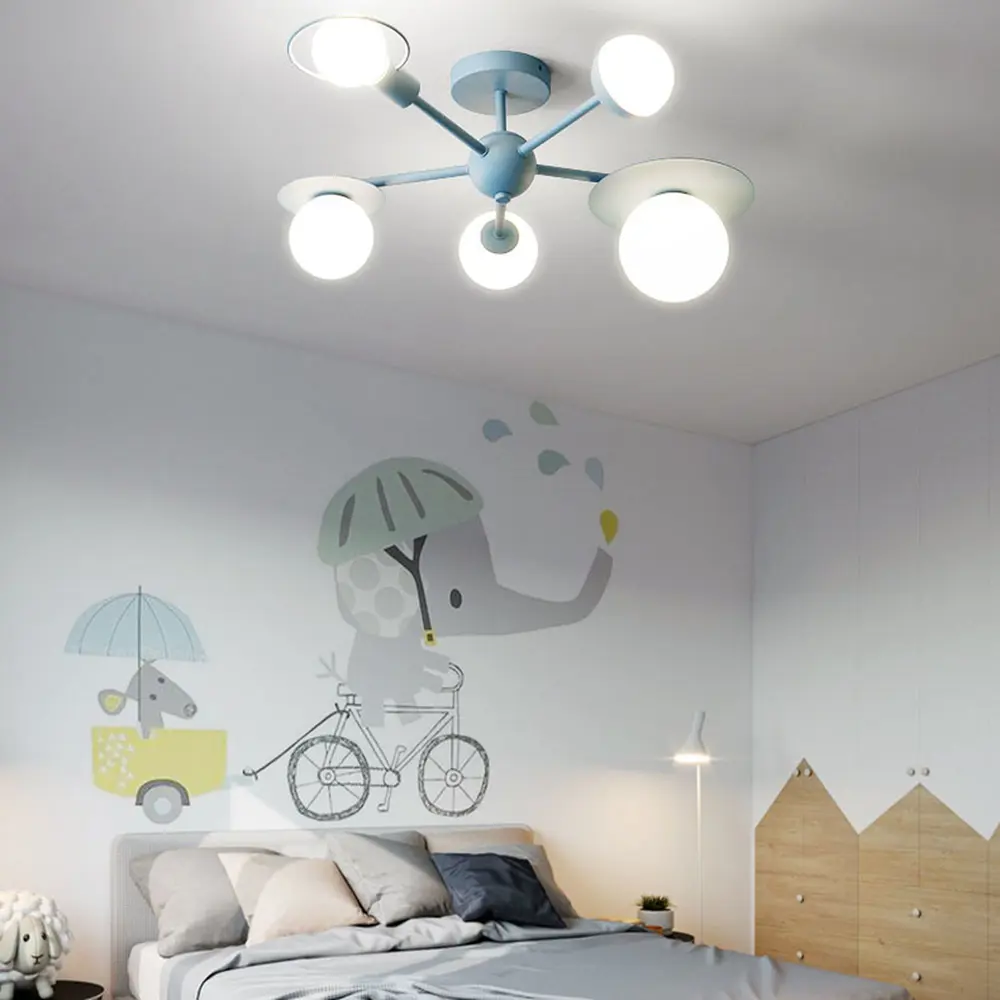 Фото 8 Люстра на штанге Imperiumloft Hendy Impr_194955-23 5 ламп 11 м² цвет белый/голубой Фото 8 Люстра на штанге Imperiumloft Hendy Impr_194955-23 5 ламп 11 м² цвет белый/голубой