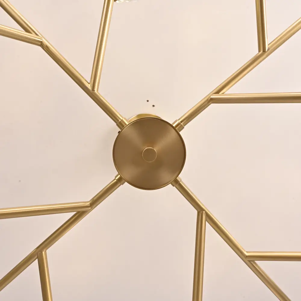 Фото 19 Люстра на штанге Imperiumloft Lotos Impr_203940-26 12 ламп 24 м² цвет прозрачный/золотой