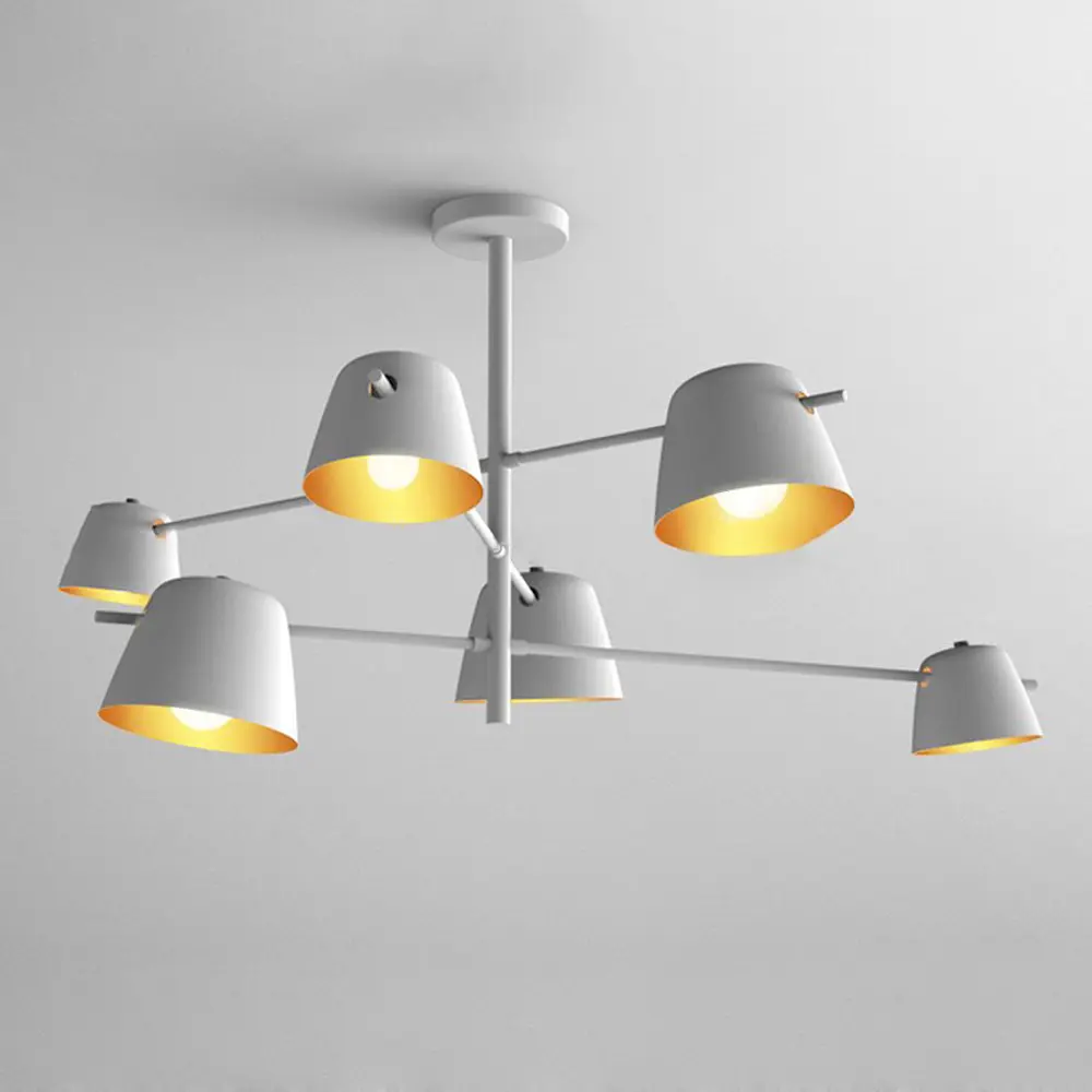 Фото Люстра на штанге Imperiumloft Goda Impr_204171-26 6 ламп 18 м² цвет белый Фото Люстра на штанге Imperiumloft Goda Impr_204171-26 6 ламп 18 м² цвет белый