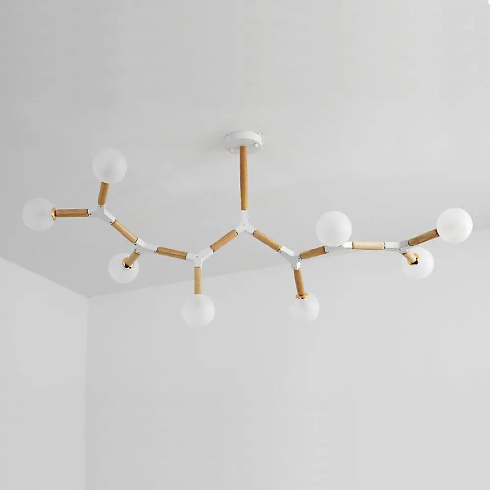 Фото 2 Люстра на штанге Imperiumloft Formula Impr_207822-26 8 ламп 16 м² цвет дерево/белый Фото 2 Люстра на штанге Imperiumloft Formula Impr_207822-26 8 ламп 16 м² цвет дерево/белый