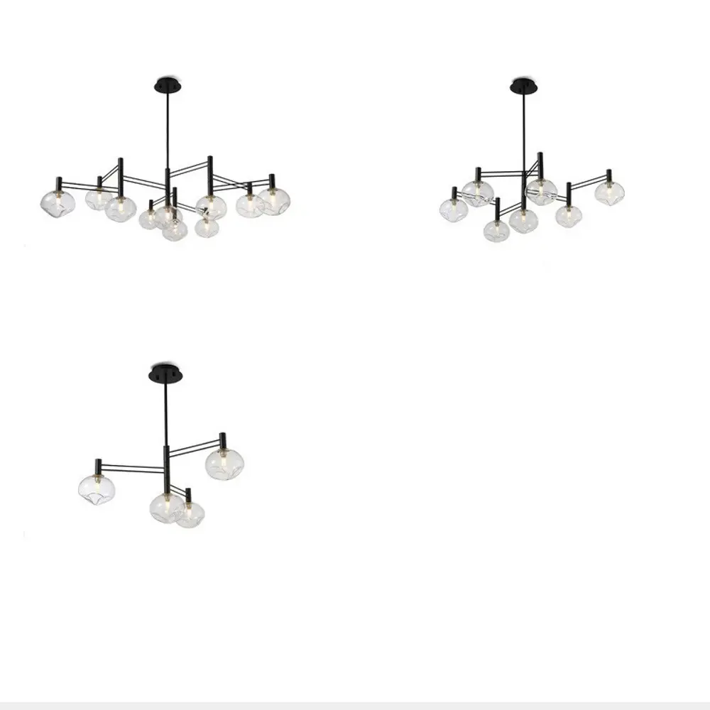 Фото 13 Люстра на штанге Imperiumloft Temper Impr_229048-26 10 ламп 20 м² цвет прозрачный/черный Фото 13 Люстра на штанге Imperiumloft Temper Impr_229048-26 10 ламп 20 м² цвет прозрачный/черный